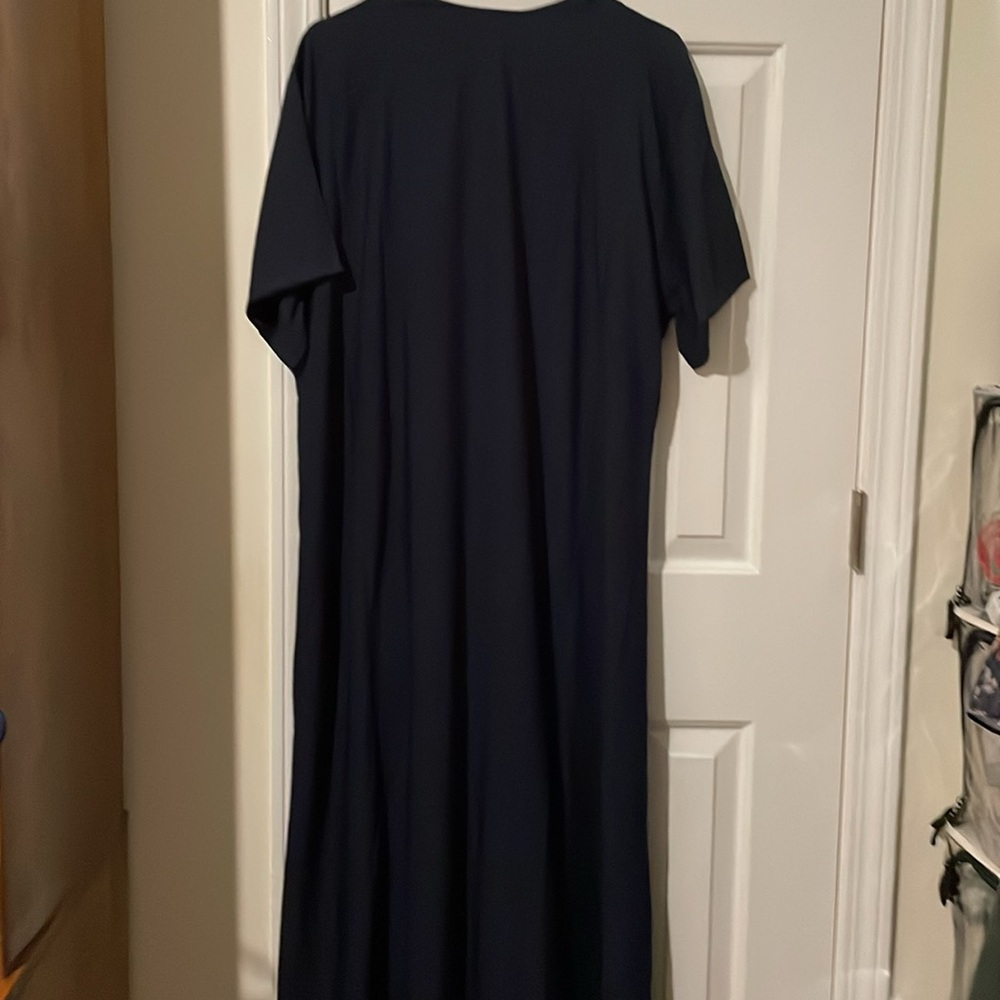 Embroidered Black Maxi Dress - Picture 3 of 8